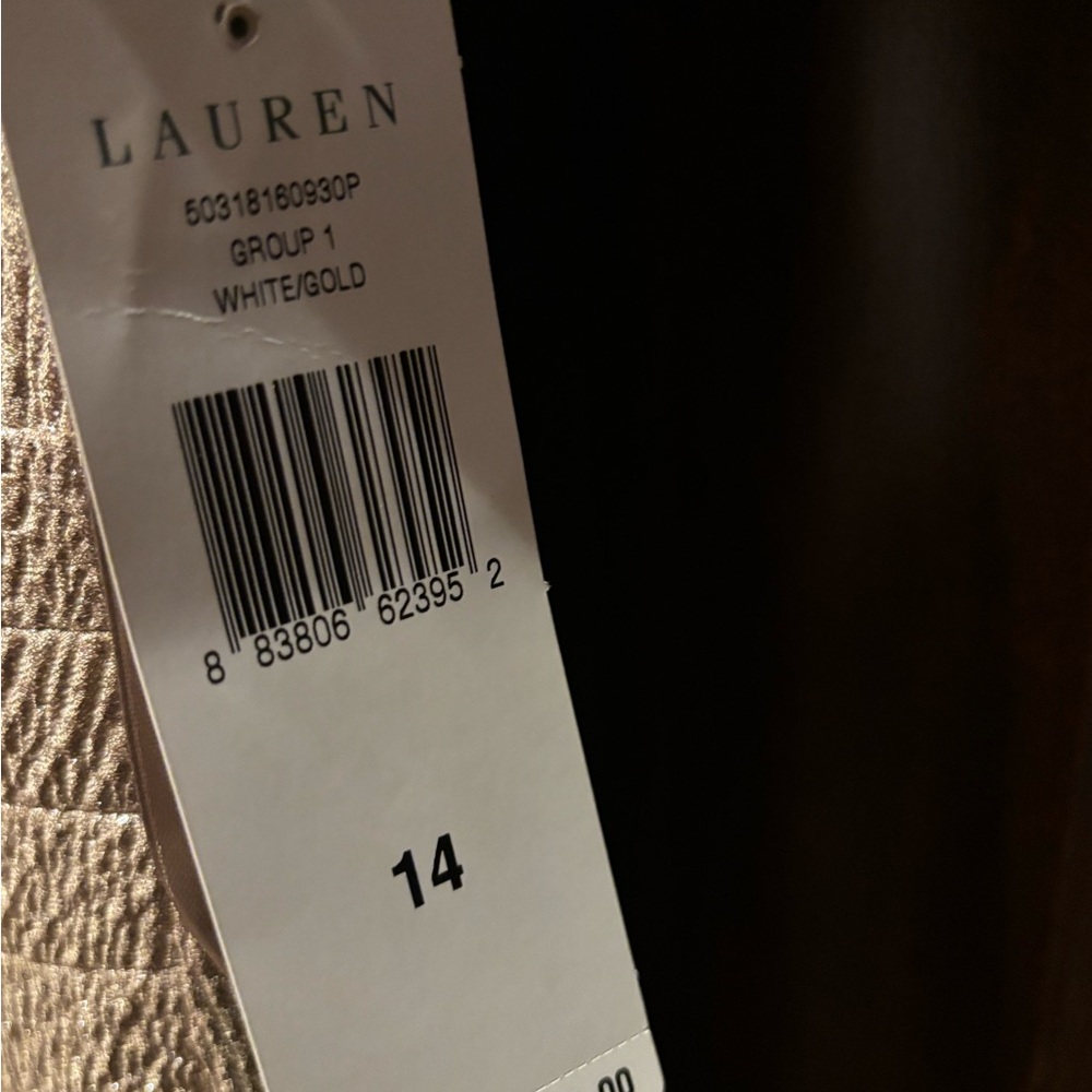 Lauren Ralph Lauren Shimmering Gold Maxi Dress - Picture 5 of 6
